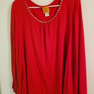 Ruby Rd Woman XL Long Sleeve Top